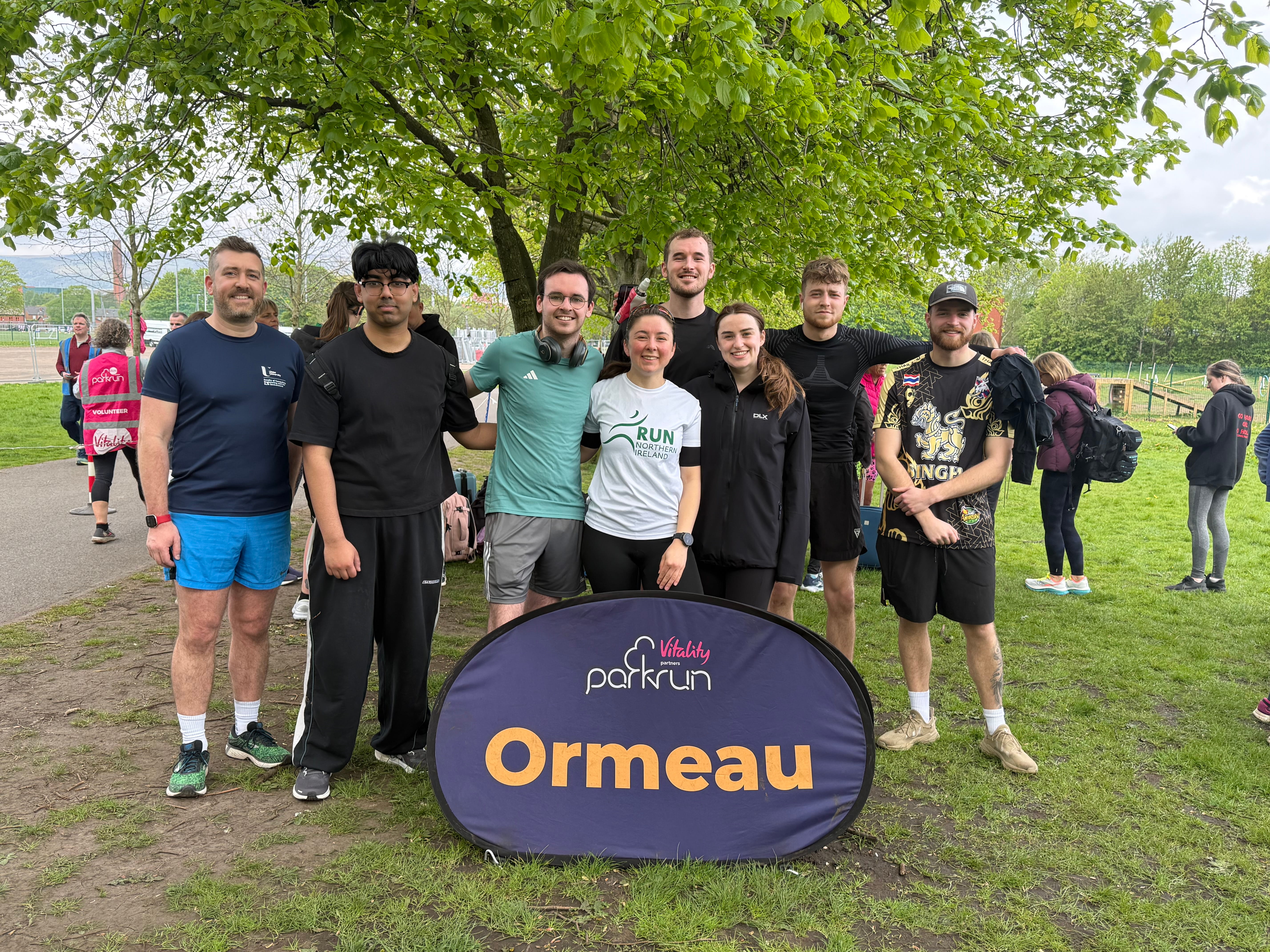 Startup Runners Belfast at Ormeau parkrun on the first Saturday, 2 May 2026